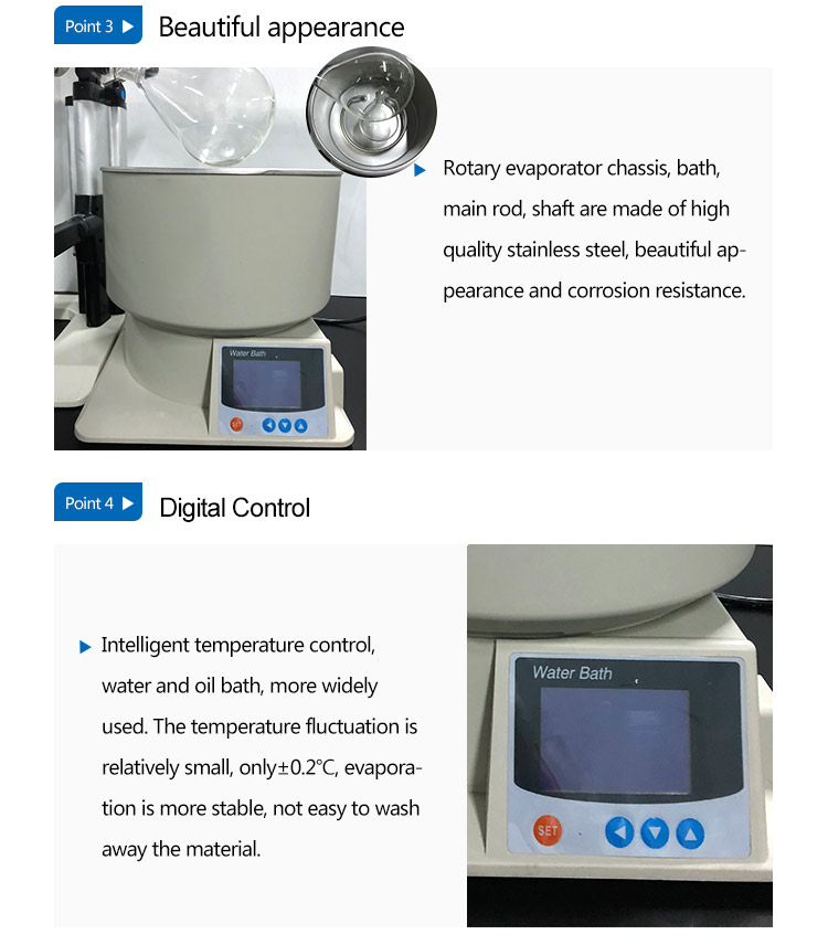 digital rotary evaporator structure