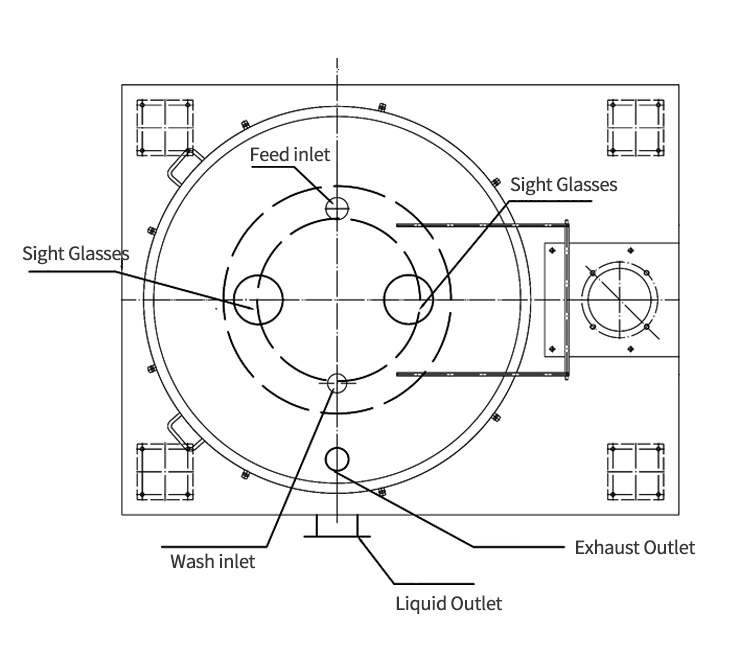 stainless steel centrifuge equipment