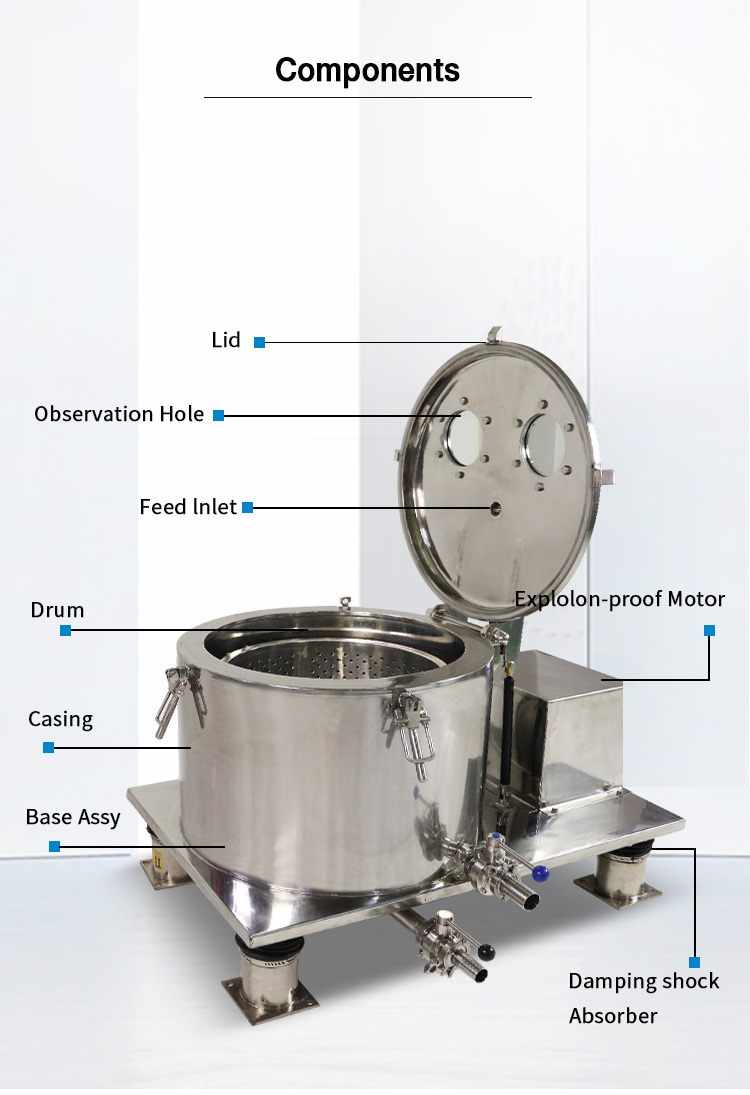 stainless steel centrifuge machine