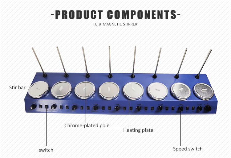 6 position magnetic stirrer