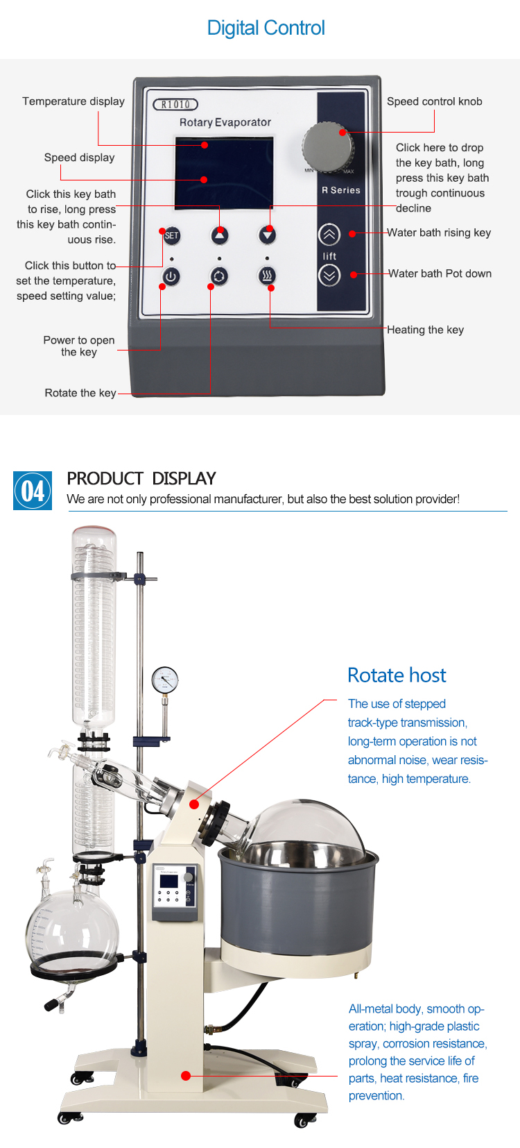 50L rotary evaporator oil bath