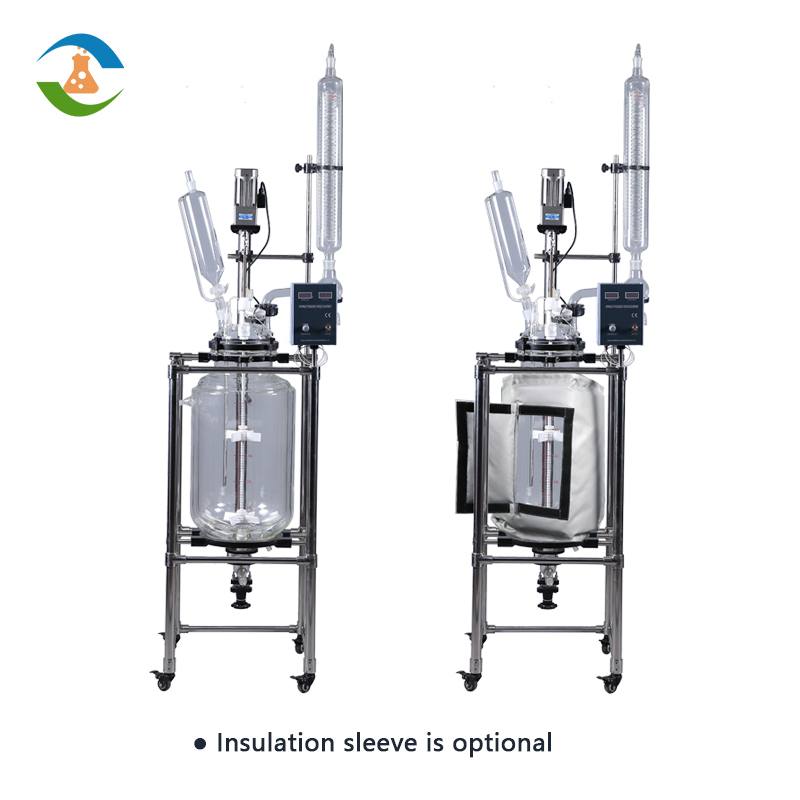 double jacketed glass reactor