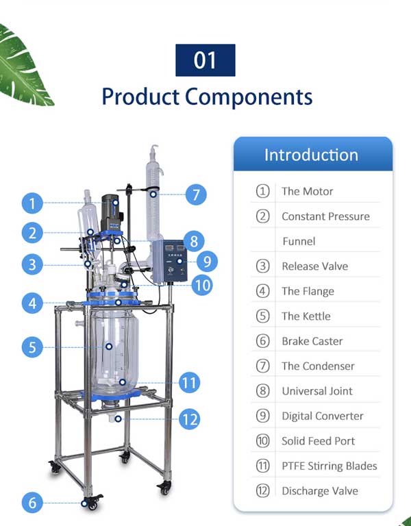 laboratory glass reactor for sale