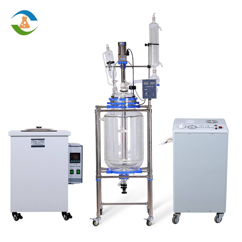 S-80L 100L glass jacketed reactor